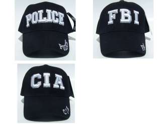 Police FBI CIA Cap Embroidered Adjustable 3D Hat  
