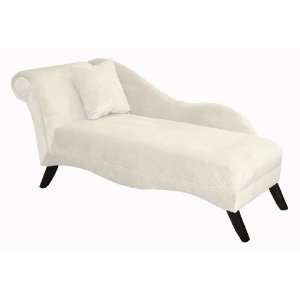  Skyline Furniture Chaise Lounge in Velvet White