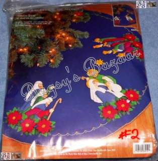 Bucilla NATIVITY SCENE Felt Christmas Tree Skirt Kit  