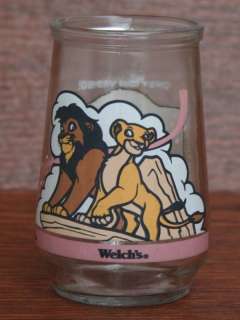 RARE Lion King II Simbas Pride Welchs Glass 1998 WOW  