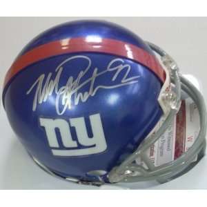 Michael Strahan Autographed Mini Helmet