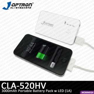 Japtron CLA 520HV 3000mAh Portable Charger 1A Battery w Level LED 