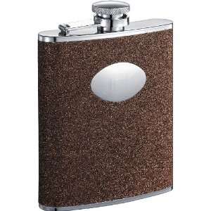  Visol Coco Brown Glitter Stainless Steel 6oz Hip Flask 