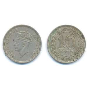   1950 Malayasian 10 Cents    British Colonial Coinage 