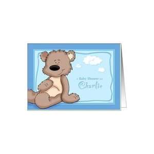  Charlie   Teddy Bear Baby Shower Invitation Card: Health 