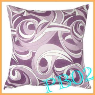   Colorful Stripe Paisley Throw Pillow Case Cushion Cover Square 18 PB