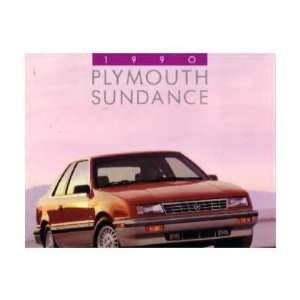    1990 PLYMOUTH SUNDANCE Sales Brochure Literature Book: Automotive