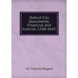   , Financial and Judicial, 1268 1665 J E. Thorold Rogers Books