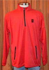 COCA COLA PGA TOUR GREG NORMAN PLAY DRY RED WINDPROOF GOLF WINDSHIRT 