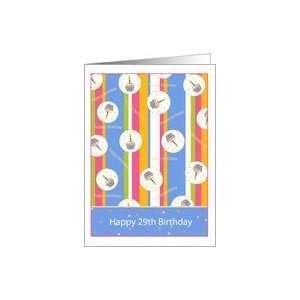  Cupcake Theme 29 Years Old Happy Birthday Card Card Toys 
