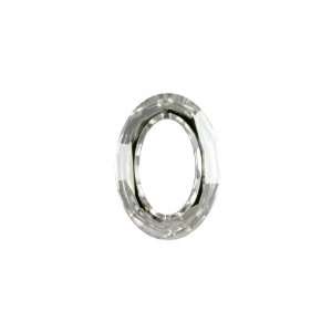   Cosmic Oval Ring Crystal Silver Shade CAL V SI: Arts, Crafts & Sewing