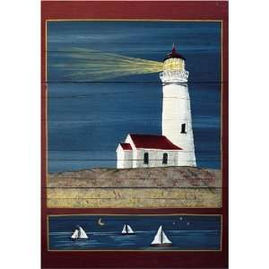  Wooden Lighthouse Toland Art Banner: Patio, Lawn & Garden