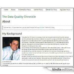  The Data Quality Chronicle Kindle Store William Sharp