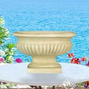  Orlandi Statuary Oval Flute Vase 9 Inch