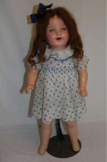   unmarked composition and cloth mama doll she s a nice big girl at 27