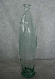 Tall Collectible Light Sage Green Bottle  Made in Spain  