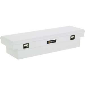 Northern Tool + Equipment Steel Single Lid Crossbed Truck Box   White 