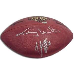 Johnny Unitas & Trent Dilfer Autographed Super Bowl XXXV Pro Football 