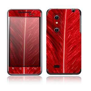  LG Optimus 3D / Thrill 4G Decal Skin Sticker   Red Feather 
