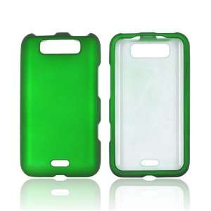 LG Viper 4G LTE LG Connect 4G Green Hard Rubberized Snap On Shell Case 