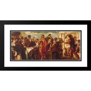 Veronese, Paolo 40x22 Framed and Double Matted The Marriage at Cana 