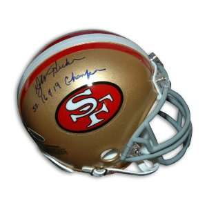  Dwight Hicks Autographed Mini Helmet   with SB1619 Champs 