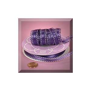   25yd Purple Bi Color Edge Sheer & Satin Rbn