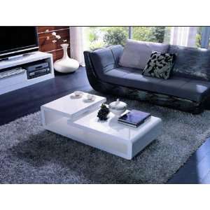  Vig Furniture 5011C   Modern White Coffee Table: Home 