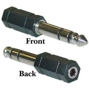  TRS 1/4 inch Stereo Male / 3.5mm Stereo Female Convert 