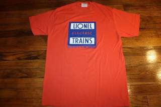 vtg 80s LIONEL ELECTRIC TRAINS t shirt * thin & soft  