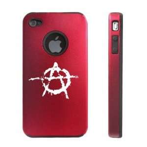   Aluminum & Silicone Case Anarchy Symbol Cell Phones & Accessories