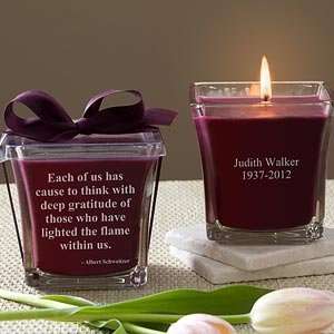  Personalized Memorial Candles   In Memory   Mulberry: Home 