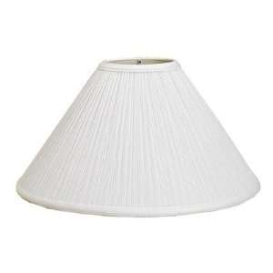  Coolie Mushroom Pleat Shade Size: 13, Color: White: Home 