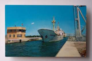 1950s Ship Concordia Snell Lock Seaway Massena NY PC  