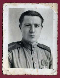 Soviet Russian WW2 Sergeant PHOTO wtith 2 Orders of Glory on uniform 