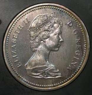 1971 Canada Silver Dollar BC Confederation Toned  