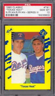 1990 Classic Series III Heat Nolan & Reid Ryan PSA 10  