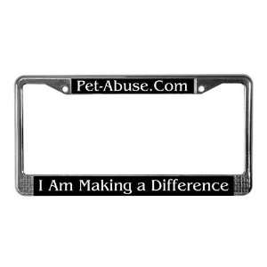 am making a difference Frame Frame License Plate Frame by 
