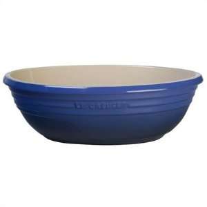 Le Creuset Stoneware Large 3 1/2 Quart Oval Serving Bowl, Cobalt