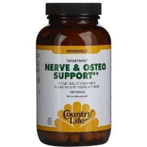  Country Life Target Mins Nerve & Osteo Support Tabs 