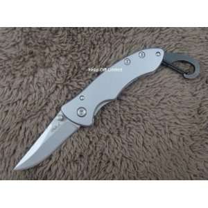   steel mini pocket edc folding camping knife tool w/: Home Improvement