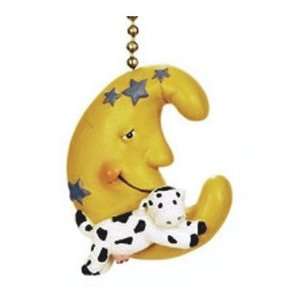 Cow Jumping over the Moon Nursery Rhyme Ceiling Fan Pull