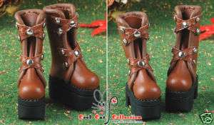 CoolCat, Blythe／Pullip Magnetic Shoes ( MB05 06 ) Brown  