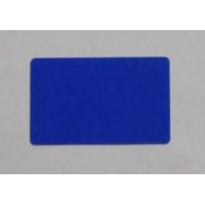  500 Blank Plastic Cards CR80 30Mil Hospital Blue P/M 
