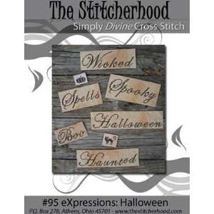  Expressions Halloween   Cross Stitch Pattern Arts, Crafts 