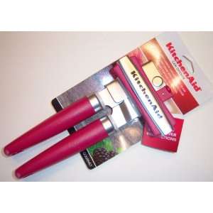   Pink Gourmet Series Can Opener with Hard Handles and Soft Grip Crank