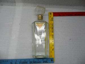 Vintage Seagrams Seven Crown Glass Decanter w/tax stamp  
