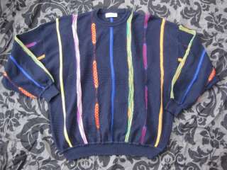   Shop textured multi colored Sweater Sz XXL style 2XL navy cosby  