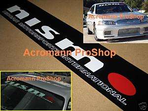 NISMO Nissan Windshield Decal Altima Sentra Frontier D1  