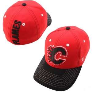  Zephyr Calgary Flames Jumbotron Stretch Fit Hat Extra 